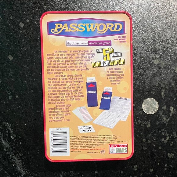 Classic PASSWORD Game, 5th Edition, Like New - Picture 2 of 4